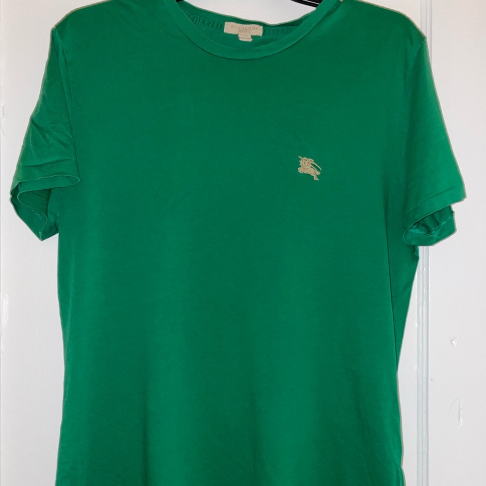 Green Burberry T Shirt Mens Size Large